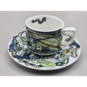 Bopla Switzerland Cup And Saucer Parachute & Baron From The Series Voyage VTG